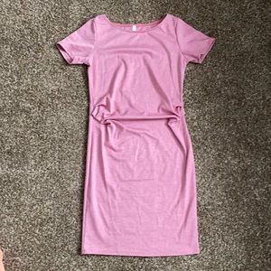 Pink blush maternity dress size small